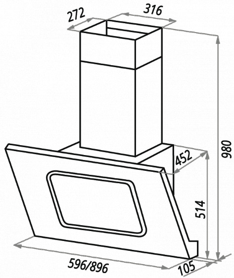 Вытяжка MAUNFELD omron 60 white