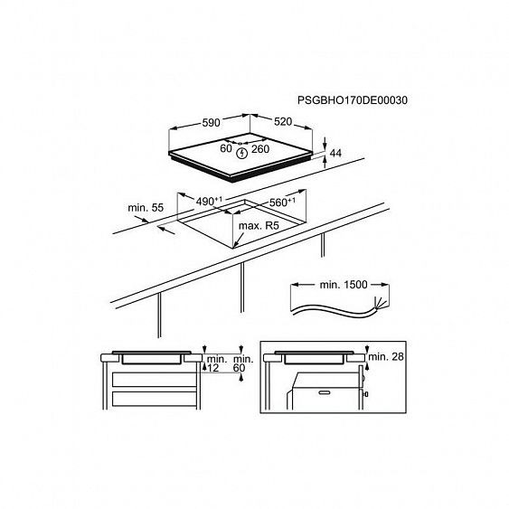 Индукционная стеклокерамич. панель Electrolux IPE 644 0KF купить с доставкой по Москве и Московской области в интернет-магазине ТехноВегас