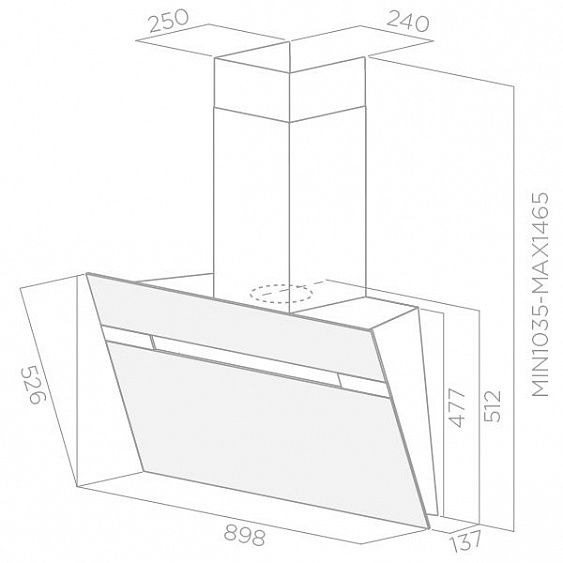 Вытяжка Elica STRIPE BL/A/90/LX (PRF0100991C) купить с доставкой по Москве и Московской области в интернет-магазине ТехноВегас