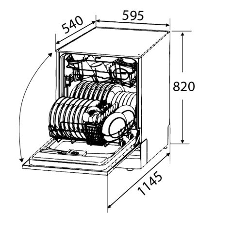 Посудомоечная машина ZIGMUND SHTAIN DW 139.6005 X купить с доставкой по Москве и Московской области в интернет-магазине ТехноВегас