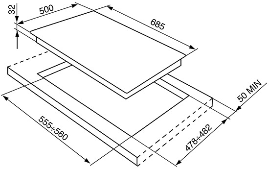 Газовая поверхность SMEG SRV876AVOGH