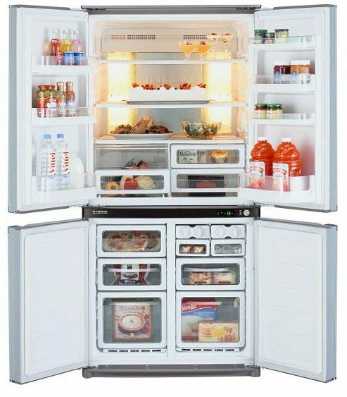 Холодильник Sharp SJ-F790STSL серебристый купить с доставкой по Москве и Московской области в интернет-магазине ТехноВегас