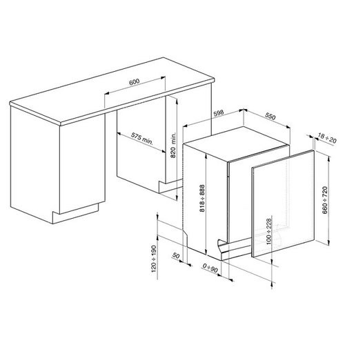 Посудомоечная машина SMEG STA7233L купить с доставкой по Москве и Московской области в интернет-магазине ТехноВегас