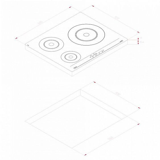 Варочная поверхность TEKA IBC 63900 TTC BLACK (112520008)