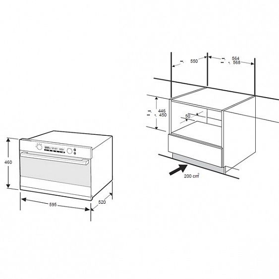 Духовой шкаф samsung fq115t002 схема встройки