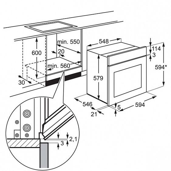 Духовой шкаф ELECTROLUX eob 5351 aox купить с доставкой по Москве и Московской области в интернет-магазине ТехноВегас