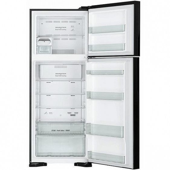 Холодильник HITACHI R-V 542 PU7 BBK чёрный бриллиант купить с доставкой по Москве и Московской области в интернет-магазине ТехноВегас