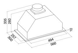 Вытяжка FALMEC GRUPPO INCASSO ECO/BUILT-IN 50 PLUS CBIN50.E4#ZZZ3460F купить с доставкой по Москве и Московской области в интернет-магазине ТехноВегас