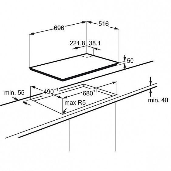 Поверхность ELECTROLUX egg 7352 nox купить с доставкой по Москве и Московской области в интернет-магазине ТехноВегас
