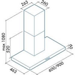 Вытяжка FALMEC MERCURIO 60 ix купить с доставкой по Москве и Московской области в интернет-магазине ТехноВегас