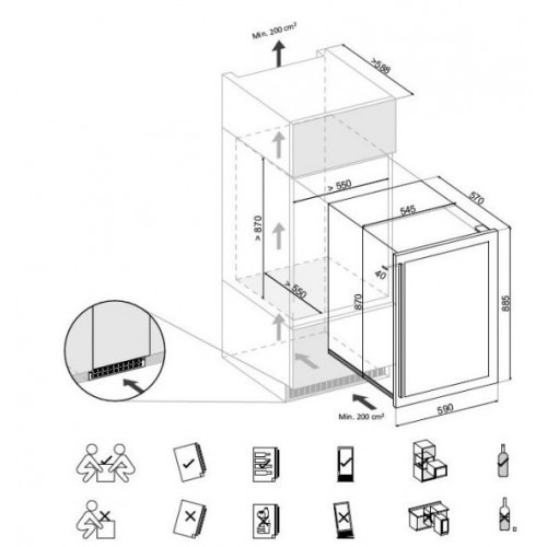 Винный шкаф DUNAVOX DX-57.146DBK