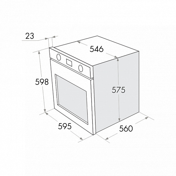 Электрический духовой шкаф MAUNFELD meoh.6711w (цвет белый+белое стекло )