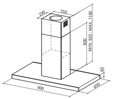 Вытяжка Faber Platis Isola HFH X F90 нержавеющая сталь купить с доставкой по Москве и Московской области в интернет-магазине ТехноВегас