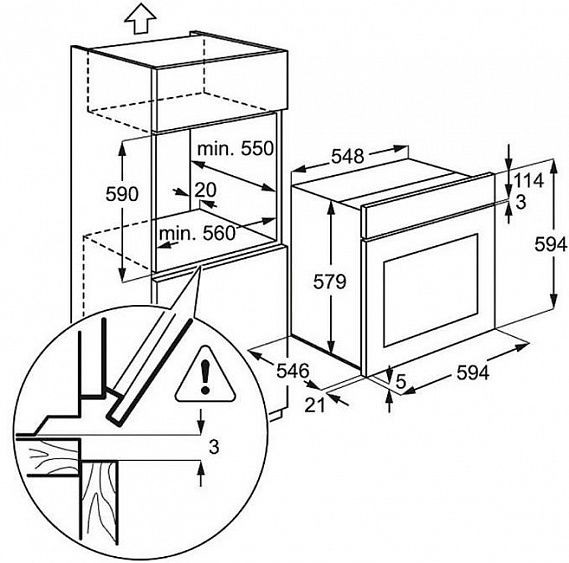 Духовой шкаф ELECTROLUX eob 3430 cow купить с доставкой по Москве и Московской области в интернет-магазине ТехноВегас