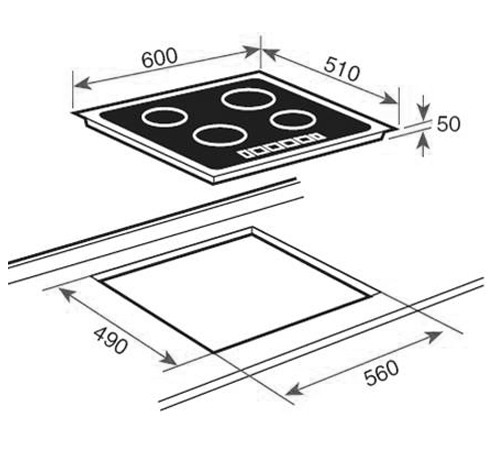 Варочная поверхность TEKA  ibr 6040 (10210125) купить с доставкой по Москве и Московской области в интернет-магазине ТехноВегас