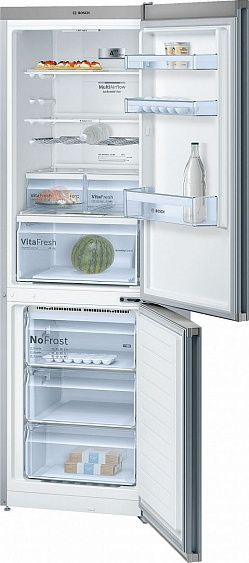 Холодильник Bosch KGN36XL45 нержавеющая сталь купить с доставкой по Москве и Московской области в интернет-магазине ТехноВегас