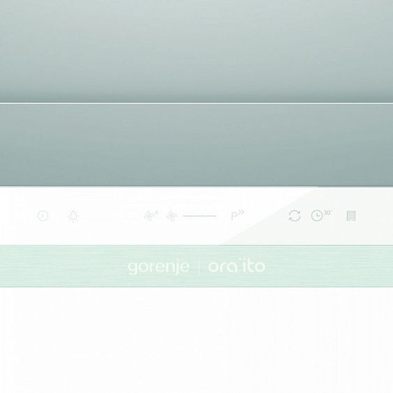 Встраиваемая вытяжка Gorenje BHP 643 ORAW белый/белое стекло