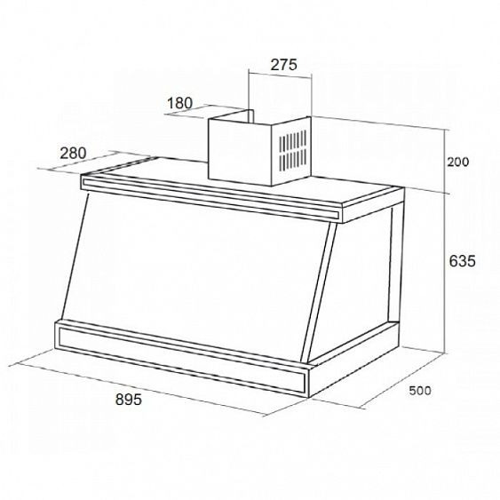 Вытяжка KUPPERSBERG T 969 W Silver купить с доставкой по Москве и Московской области в интернет-магазине ТехноВегас