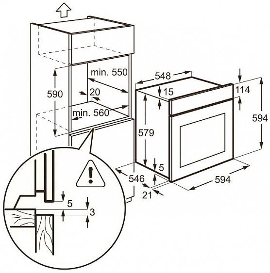 Духовой шкаф AEG bp 5831600 m купить с доставкой по Москве и Московской области в интернет-магазине ТехноВегас
