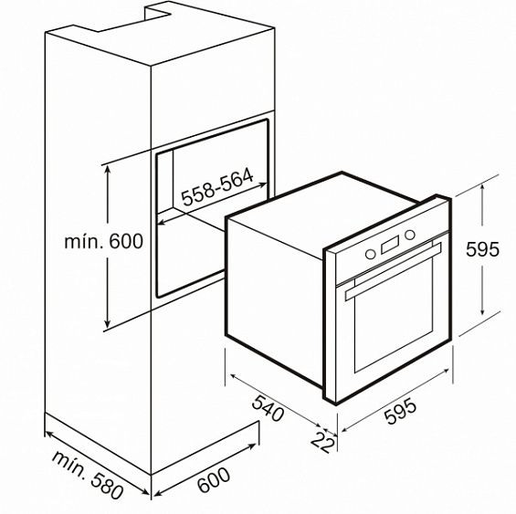 Электрический духовой шкаф TEKA he-735 inox купить с доставкой по Москве и Московской области в интернет-магазине ТехноВегас