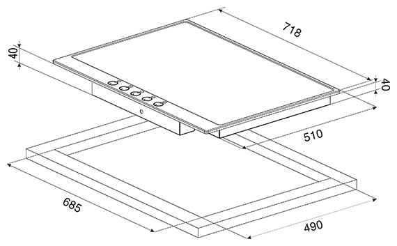 Поверхность SMEG p775ao