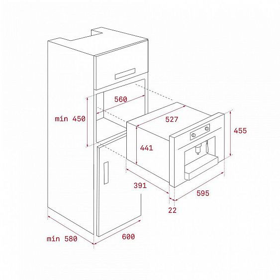 Встраиваемая кофемашина TEKA CLC 855 GM NIGHT RIVER BLACK (111630004)