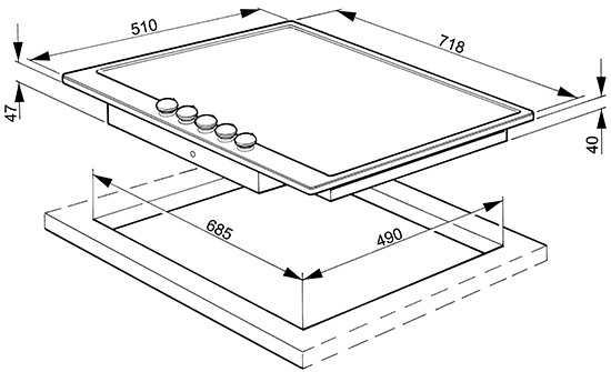 Поверхность SMEG P875PO