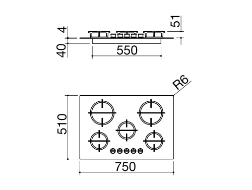 Варочная поверхность BARAZZA 1PMDM70