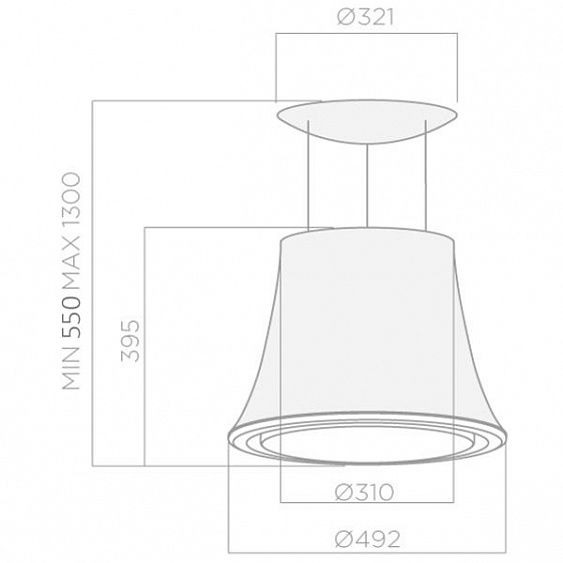 Вытяжка ELICA AUDREY JAZZ/F/50 купить с доставкой по Москве и Московской области в интернет-магазине ТехноВегас
