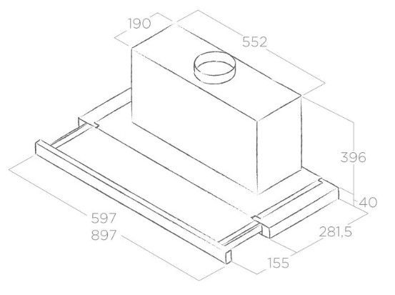 Вытяжка ELICA ELITE 35 GRIX/A/60 купить с доставкой по Москве и Московской области в интернет-магазине ТехноВегас