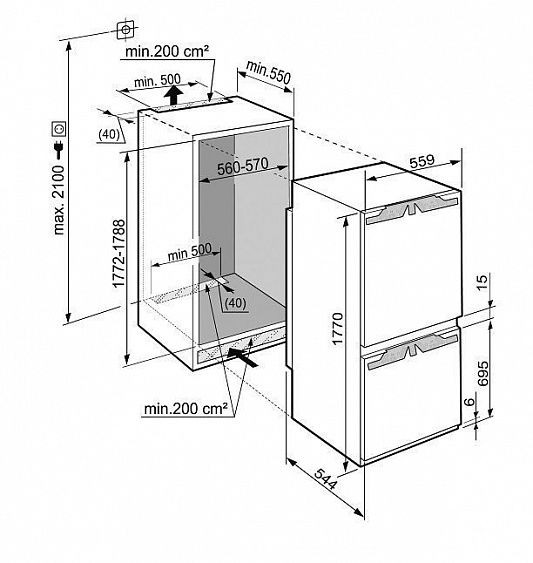 Холодильник LIEBHERR SICN 3356-20 001 купить с доставкой по Москве и Московской области в интернет-магазине ТехноВегас