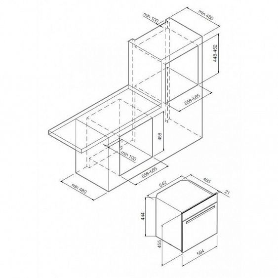 Духовой шкаф GRAUDE BWGK 45.0 EL купить с доставкой по Москве и Московской области в интернет-магазине ТехноВегас