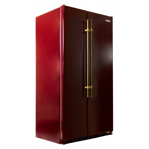 Холодильник IO MABE ORGF2DBHFRR бордо, ручки золото/бронза купить с доставкой по Москве и Московской области в интернет-магазине ТехноВегас