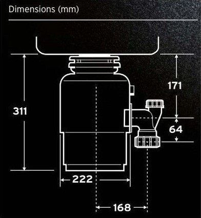 Измельчитель пищевых отходов InSinkErator Evolution 150