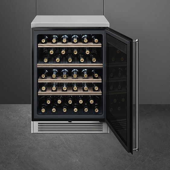 Винный шкаф SMEG CVF338X купить с доставкой по Москве и Московской области в интернет-магазине ТехноВегас