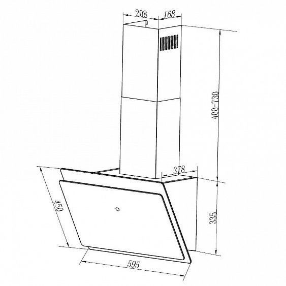 Вытяжка Maunfeld GRAMMY 60 белое стекло купить с доставкой по Москве и Московской области в интернет-магазине ТехноВегас