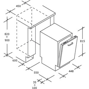 Посудомоечная машина Candy CDI 1L949-07 купить с доставкой по Москве и Московской области в интернет-магазине ТехноВегас