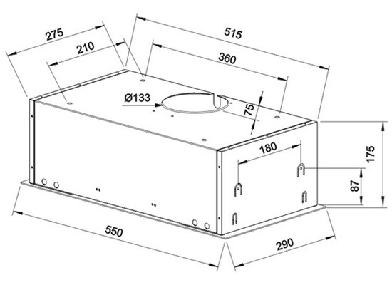 Встраиваемая вытяжка TEKA GFG2 Inox купить с доставкой по Москве и Московской области в интернет-магазине ТехноВегас