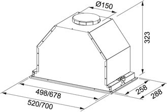 Вытяжка  FRANKE FBI 537 XS LED купить с доставкой по Москве и Московской области в интернет-магазине ТехноВегас