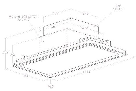 Вытяжка ELICA ILLUSION H16 PAINT/A/100