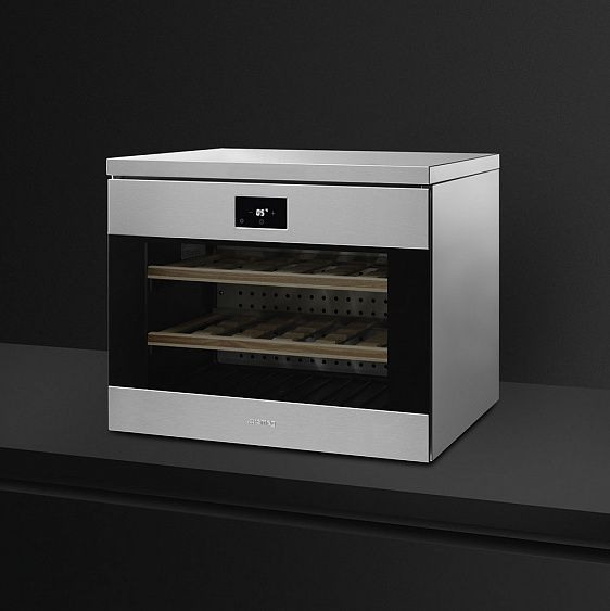 Встраиваемый винный шкаф SMEG CVF318XS