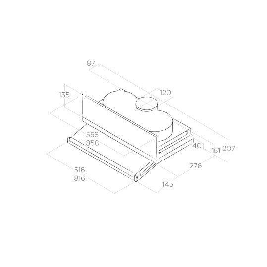 Вытяжка ELICA CIAK LUX GR/A/L/86 (PRF0121107B) купить с доставкой по Москве и Московской области в интернет-магазине ТехноВегас