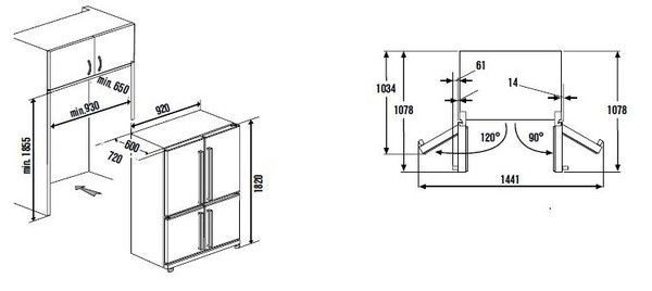 Холодильник KUPPERSBUSCH ke 9800-0-4t купить с доставкой по Москве и Московской области в интернет-магазине ТехноВегас