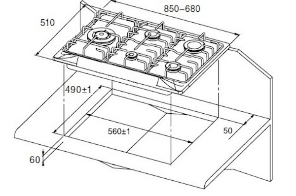 Поверхность KUPPERSBERG fq 9 zg ws купить с доставкой по Москве и Московской области в интернет-магазине ТехноВегас