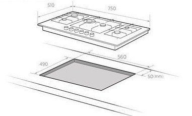 Варочная панель MIDEA MG7560TGB купить с доставкой по Москве и Московской области в интернет-магазине ТехноВегас