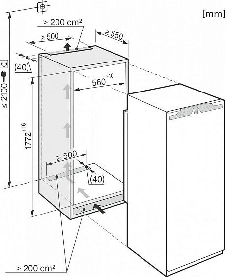 Встраиваемая морозильная камера Miele FNS 37402 I