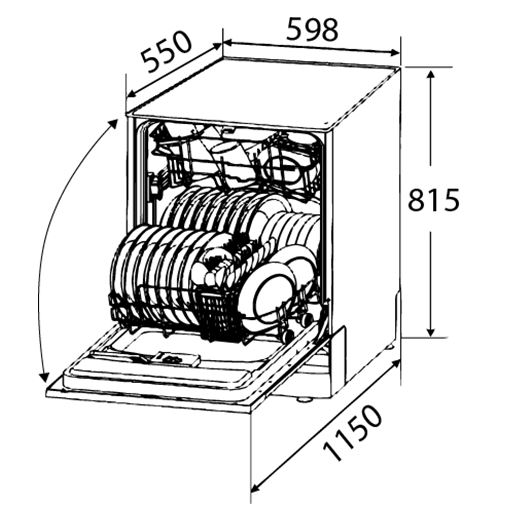Посудомоечная машина ZIGMUND SHTAIN DW 129.6009 X купить с доставкой по Москве и Московской области в интернет-магазине ТехноВегас