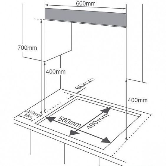 Газовая панель Midea MG 696 TGW купить с доставкой по Москве и Московской области в интернет-магазине ТехноВегас