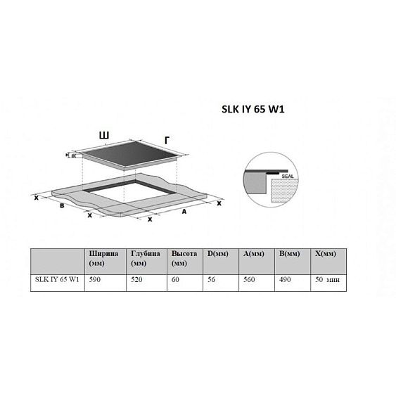 ВАРОЧНАЯ ПОВЕРХНОСТЬ SCHAUB LORENZ SLK IY 65 W1