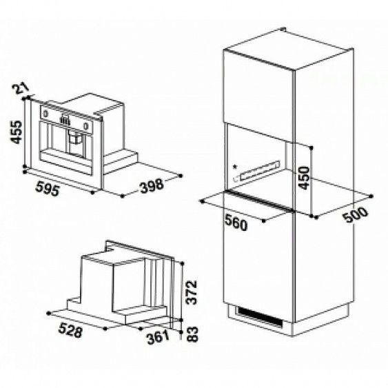 Встраиваемая кофемашина Whirlpool ACE 102 IX купить с доставкой по Москве и Московской области в интернет-магазине ТехноВегас